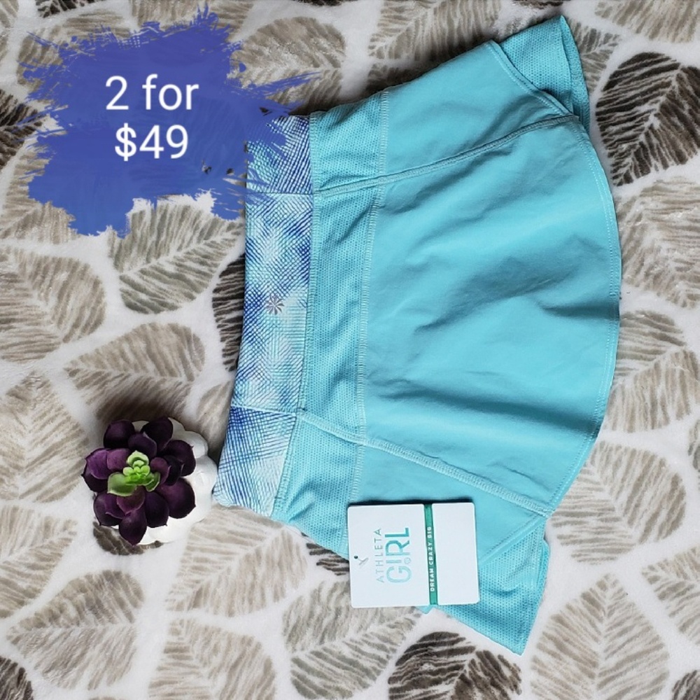 HP🎉Nwt athleta girl aqua super skort tennis skort